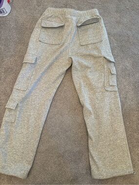 Amazon Gray Cargo Sweatpants with Flap Pockets